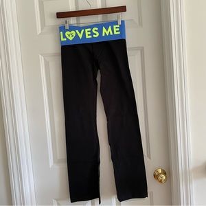 Victoria’s Secret Graphic Fold-Over Bootcut Yoga Legging